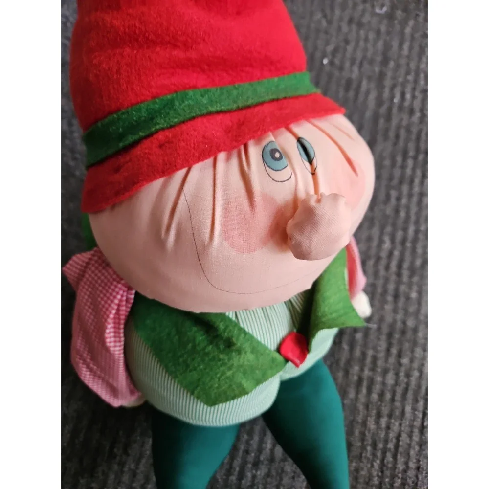 Vintage Christmas Elf Plush Puffalump Puffy Happy Pixie 18